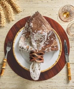 Kim Seybert Placemats Oak Placemat In Brown, Set Of 4