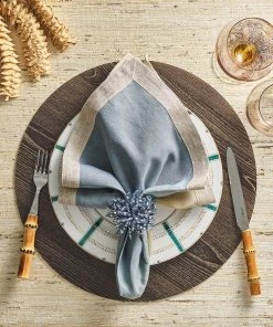 Kim Seybert Oak Placemat In Bark, Set Of 4 Placemats