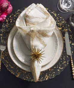Kim Seybert Stardust Placemat In Clear & Gold, Set Of 4