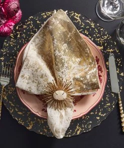 Kim Seybert Stardust Placemat In Clear & Gold, Set Of 4