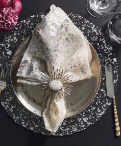 Kim Seybert Stardust Placemat In Clear & Silver, Set Of 4