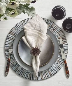 Kim Seybert Placemats Tahiti Placemat In Gray & Taupe, Set Of 4