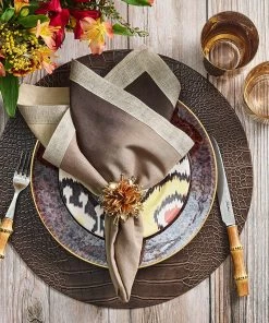 Kim Seybert Placemats Croco Placemat In Taupe, Set Of 4
