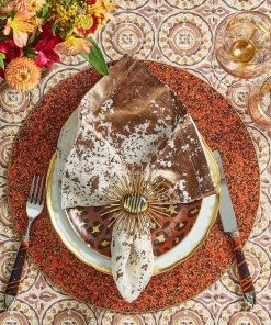 Kim Seybert Placemats Vermicelli Placemat In Amber, Set Of 4