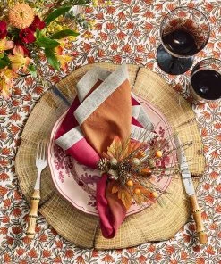 Kim Seybert Autumn Spray Napkin Ring In Brown & Multi, Set Of 4 Napkin Rings
