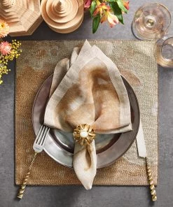 Kim Seybert Placemats Ethereal Placemat In Gold & Silver, Set Of 2