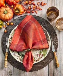 Kim Seybert Napkin Rings Mineral Napkin Ring In Brown, Set Of 4