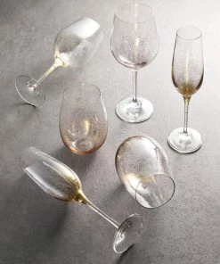 Kim Seybert Glassware Orion Tumbler Glass In Gold, Set Of 4