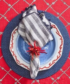 Kim Seybert Saigon Placemat In Navy, Set Of 4 Placemats