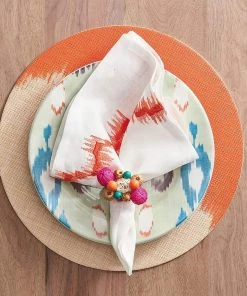 Kim Seybert Java Napkin Ring In Multi, Set Of 4