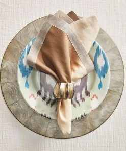 Kim Seybert Desert Napkin Ring In Gold & Silver, Set Of 4