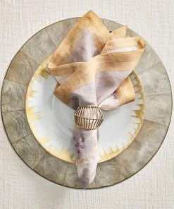 Kim Seybert Cage Napkin Ring In Gold, Set Of 4 Napkin Rings