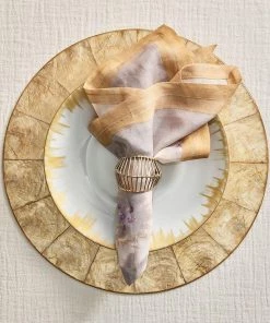 Kim Seybert Cage Napkin Ring In Gold, Set Of 4 Napkin Rings