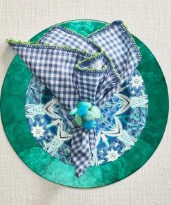 Kim Seybert Round Ombre Capiz Placemat In Azure, Set Of 4