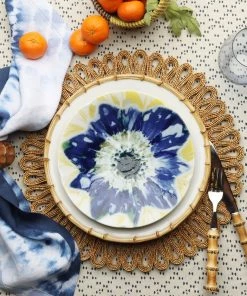 Kim Seybert Dinnerware/Barware Classic Bamboo Dinner Plate, Set Of 4