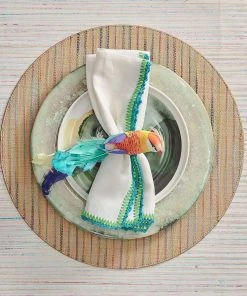 Kim Seybert Placemats Frolic Placemat In Natural & Multi, Set Of 4