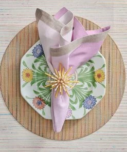 Kim Seybert Placemats Frolic Placemat In Natural & Multi, Set Of 4