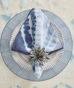 Kim Seybert Napkin Rings Shell Flower Napkin Ring In Multi, Set Of 4