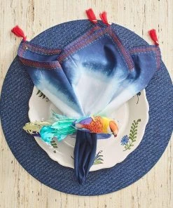 Kim Seybert Saigon Placemat In Navy, Set Of 4 Placemats