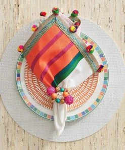 Kim Seybert Java Napkin Ring In Multi, Set Of 4