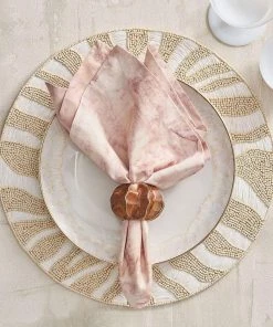 Kim Seybert Serengeti Placemat In White & Natural, Set Of 2 Placemats