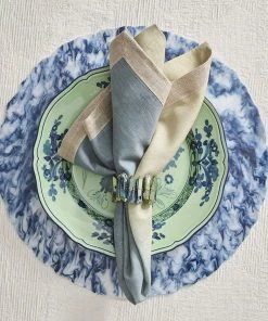 Kim Seybert Radiant Napkin Ring In Midnight, Set Of 4