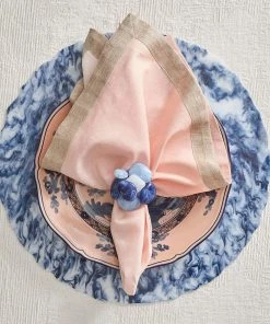 Kim Seybert Placemats Waves Placemat In White & Navy, Set Of 4