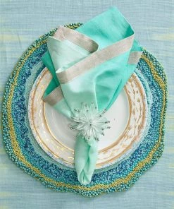 Kim Seybert Zanzibar Placemat In Blue & Green, Set Of 2