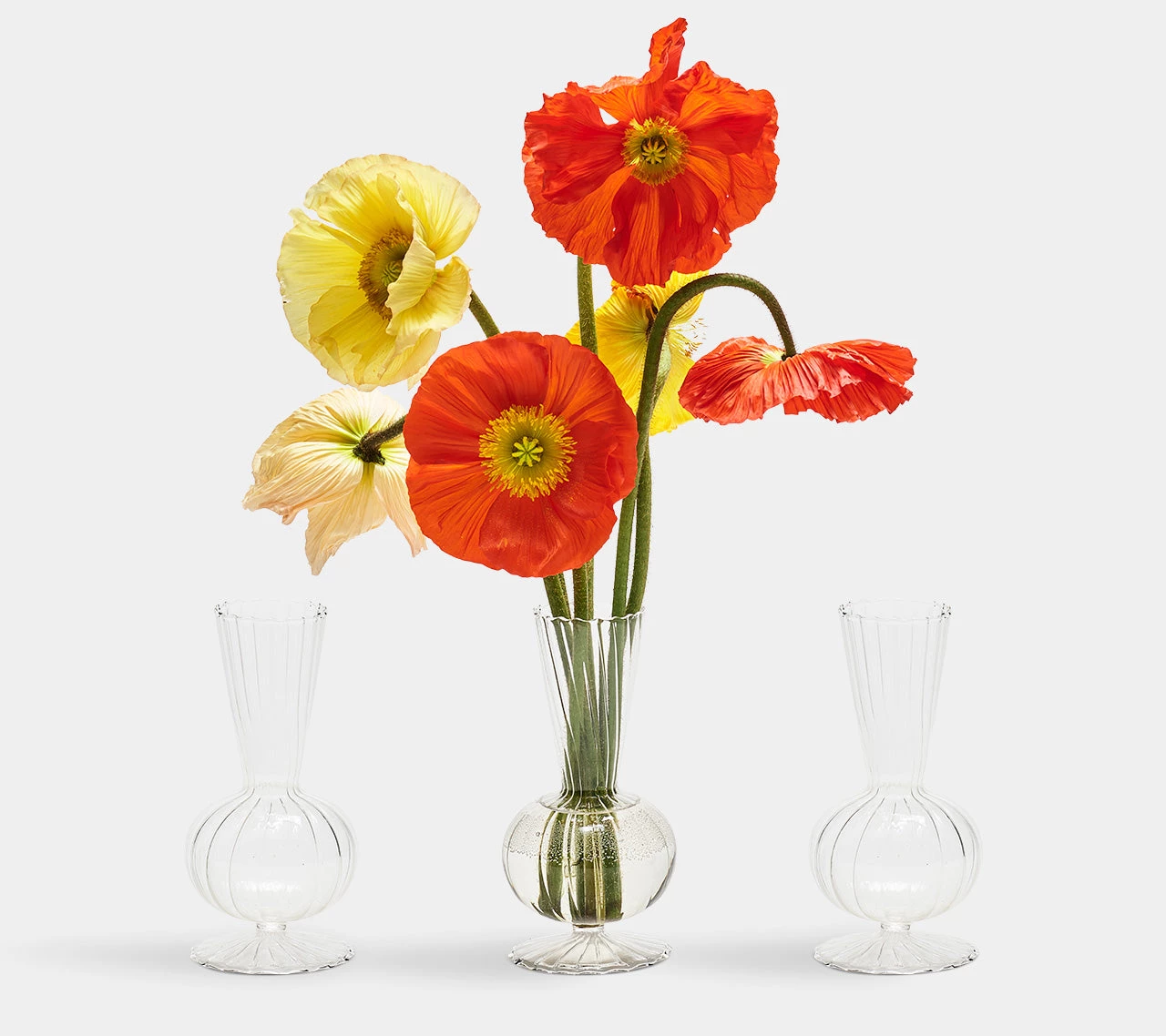 Kim Seybert, Inc. Tess Bud Vase In Clear, Set Of 3 In A Box