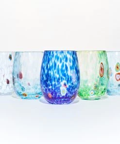 Kim Seybert Glassware Gala Tumbler In Green, Set Of 4