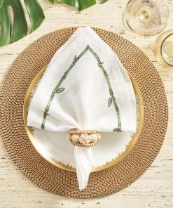 Kim Seybert Napkin Rings Playa Napkin Ring In Natural, Set Of 4