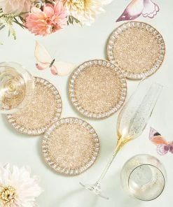 Kim Seybert Bevel Drink Coasters, Set Of 4 In A Gift Box