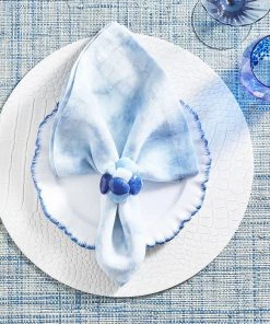 Kim Seybert Croco Placemat In White, Set Of 4