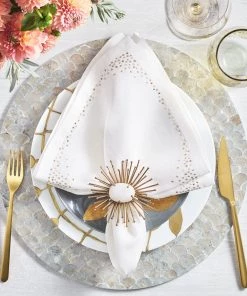 Kim Seybert Camellia Placemat In Gray, Set Of 4 Placemats