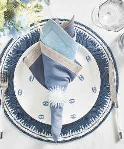 Kim Seybert Placemats Enamor Placemat In Navy & White, Set Of 4
