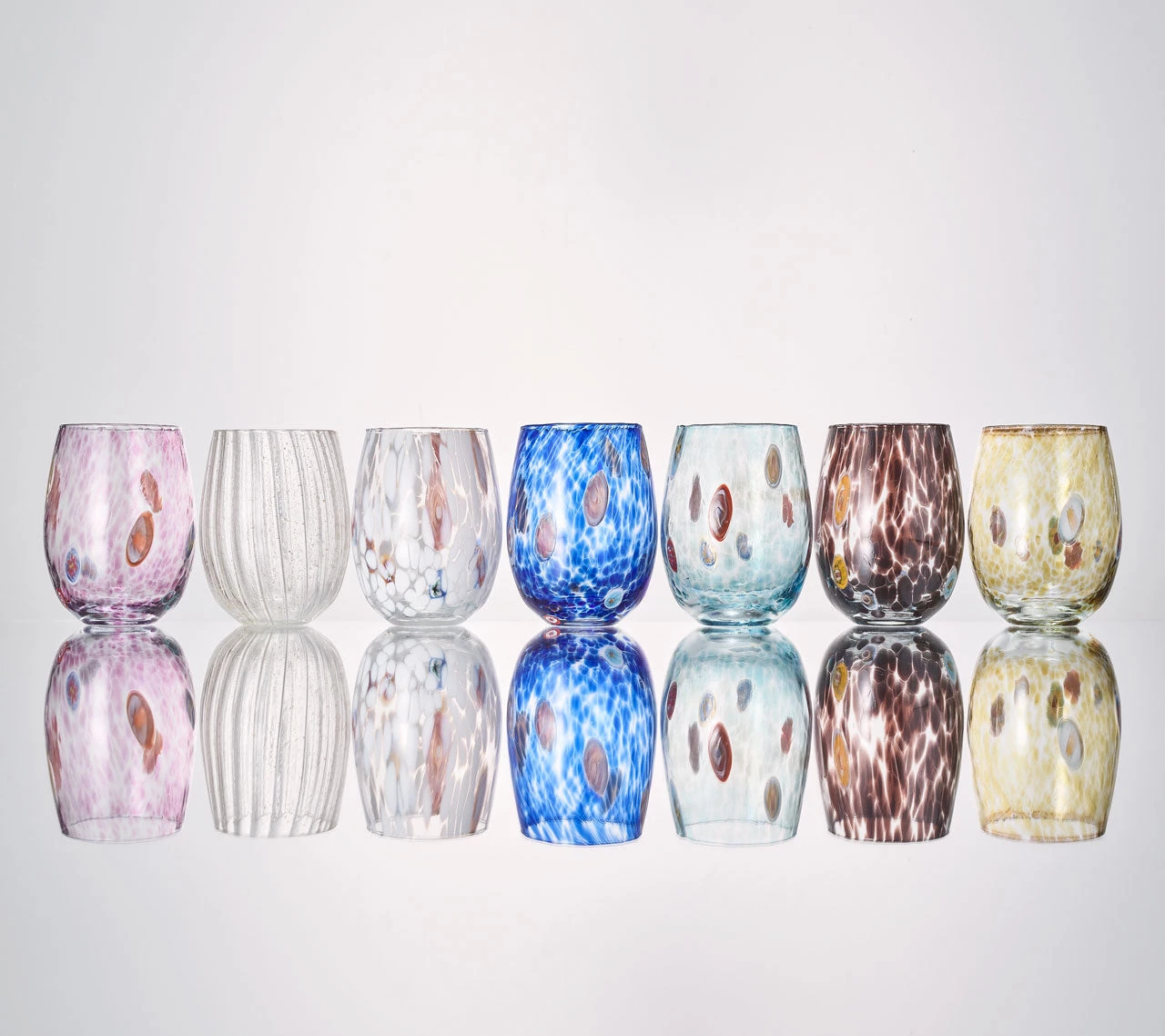 Kim Seybert Gala Tumbler In Blue, Set Of 4