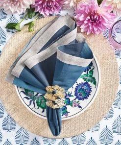 Kim Seybert Placemats Glam Grass Placemat In Natural & Gold, Set Of 4