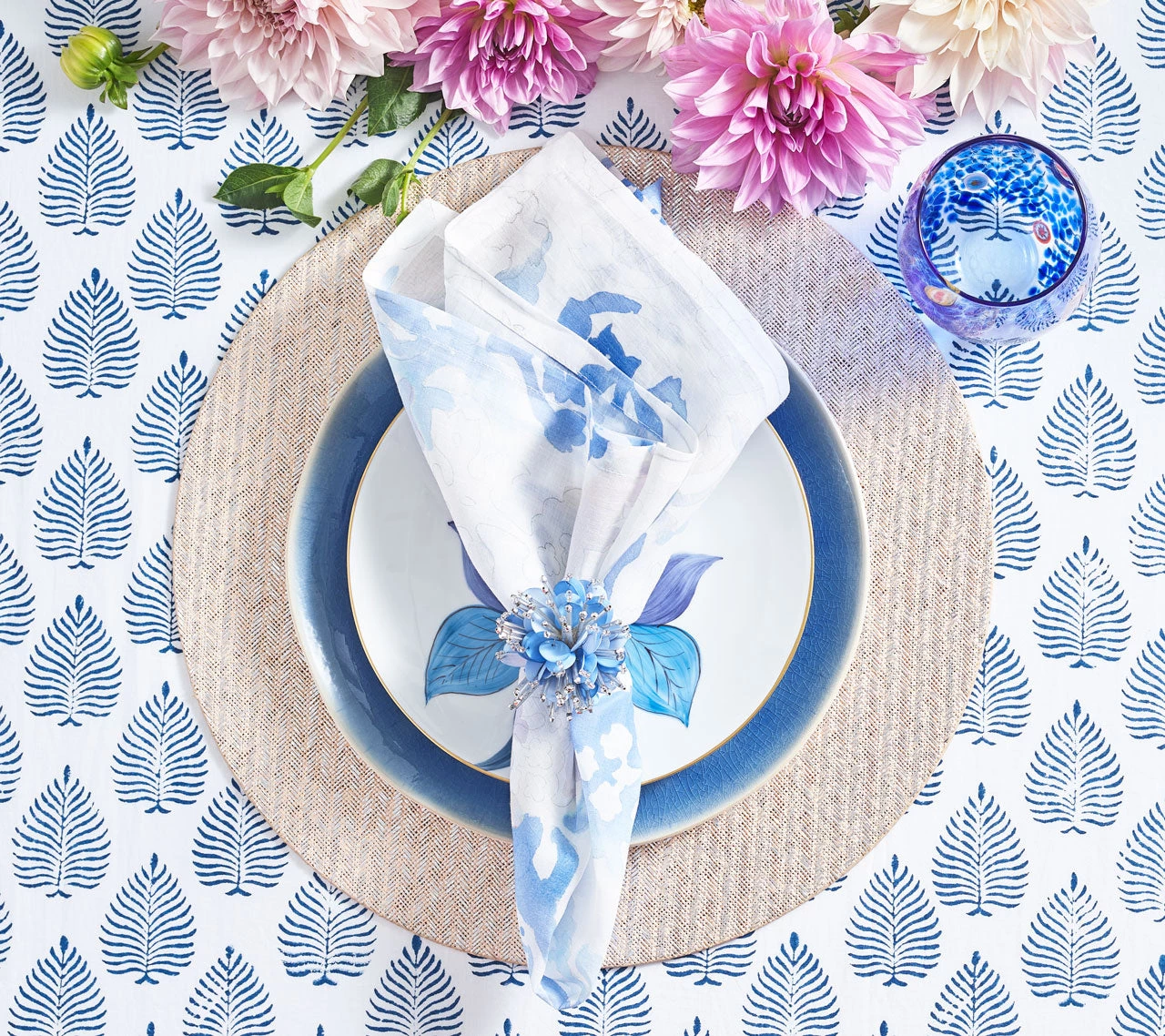 Kim Seybert Glam Grass Placemat In Natural & Silver, Set Of 4