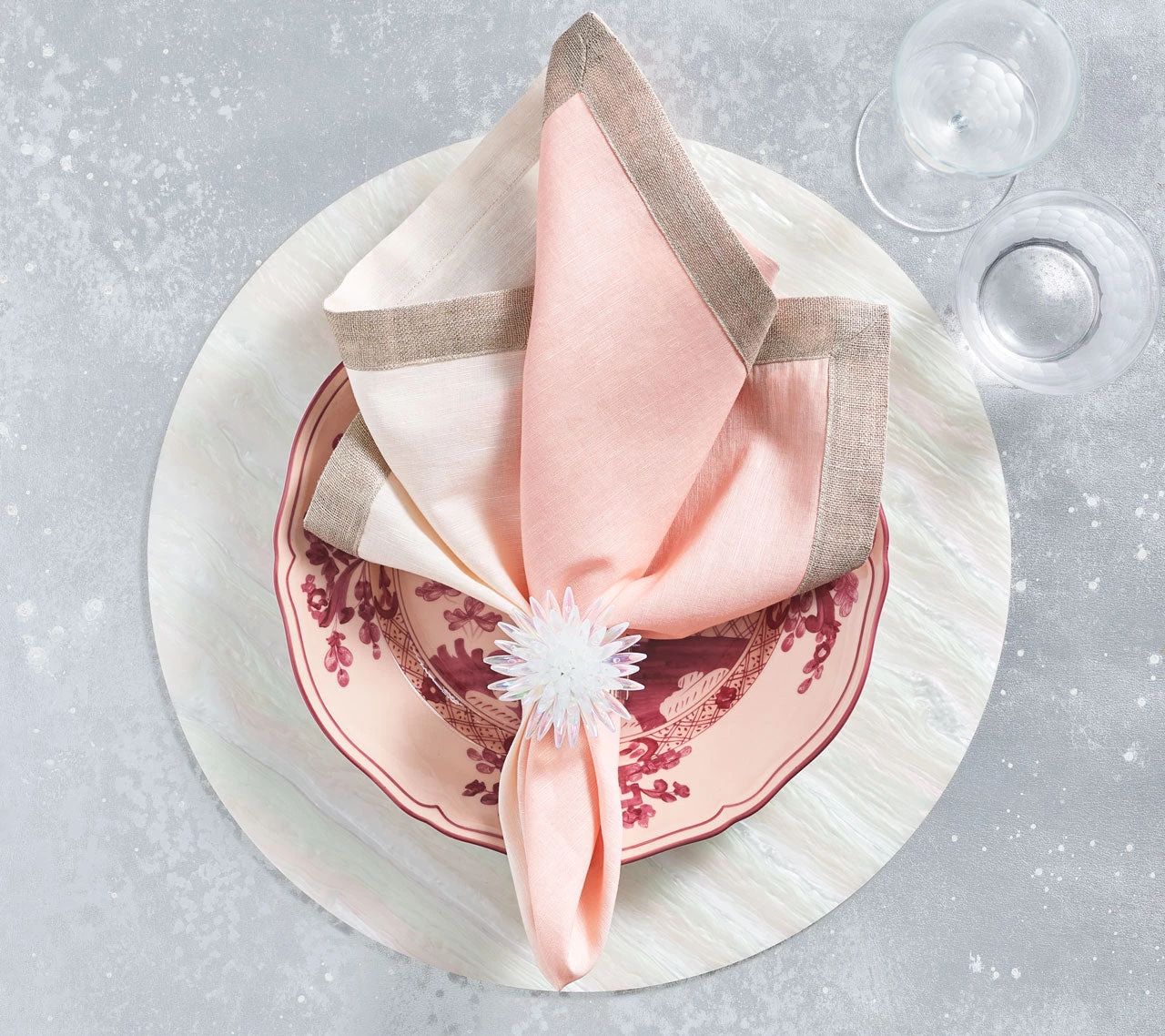 Kim Seybert Napkin Rings Mirage Napkin Ring In Iridescent, Set Of 4