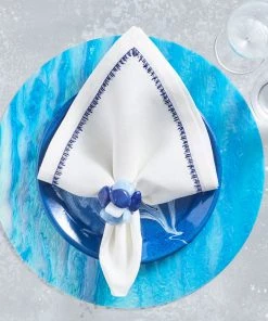 Kim Seybert Mirage Placemat In Aqua, Set Of 4