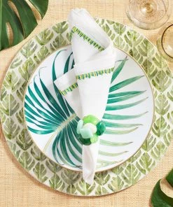 Kim Seybert Placemats Fern Placemat In Ivory & Green, Set Of 4