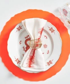 Kim Seybert Pop Placemat In Orange, Set Of 4