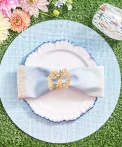 Kim Seybert Portofino Placemat In Periwinkle, Set Of 4 Placemats