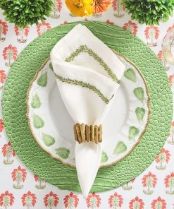 Kim Seybert Placemats Croco Placemat In Green, Set Of 4