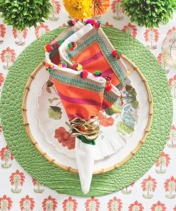 Kim Seybert Placemats Croco Placemat In Green, Set Of 4