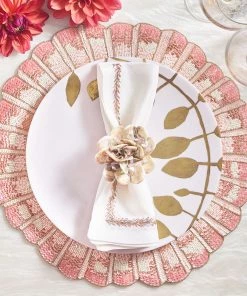 Kim Seybert Triton Placemat In Ivory & Blush, Set Of 2 Placemats