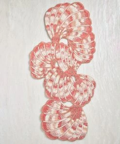 Kim Seybert Triton Runner In Ivory & Blush