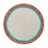 Kim Seybert Placemats Amalfi Placemat In White, Turquoise & Coral, Set Of 4