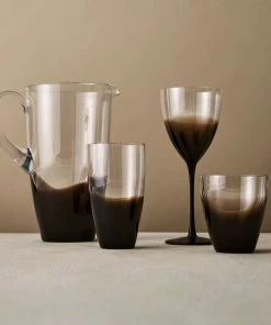 Kim Seybert Vague Highball Glass In Smoke, Set Of 4 Glassware