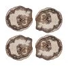 Kim Seybert Petrified Wood Drink Coasters In Multi, Set Of 4 In A Gift Box Dinnerware/Barware